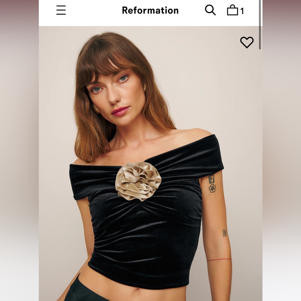 Reformation Emerald top NWT